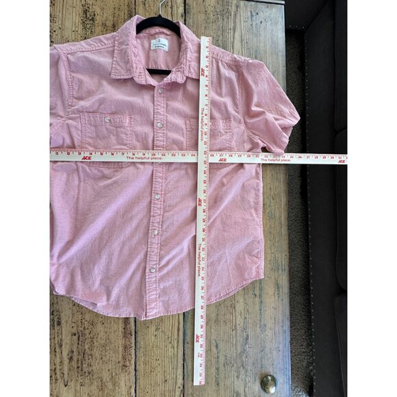 Mutual Weave‎ Mens Pink Shirt X-Large short sleeve button up cotton collared - Picture 6 of 6